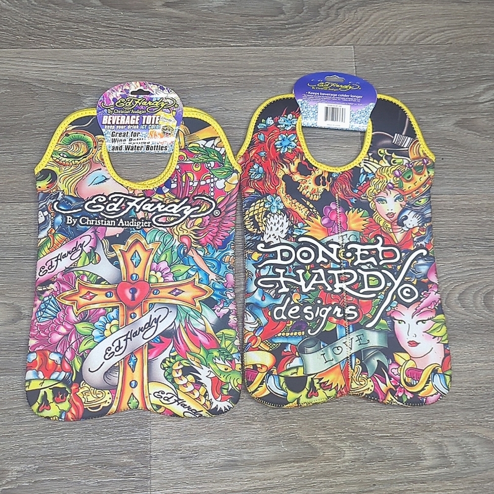 ❤️5/$25🎀 🌟 Ed Hardy Cooler Case